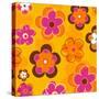 Flower Pattern-null-Stretched Canvas