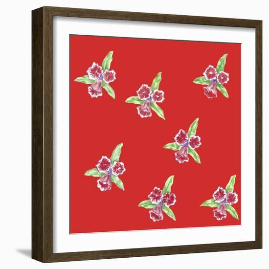 Flower Pattern-Miguel Balbás-Framed Giclee Print