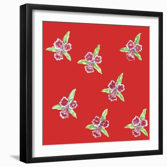 Flower Pattern-Miguel Balbás-Framed Giclee Print