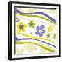 Flower Pattern-null-Framed Giclee Print