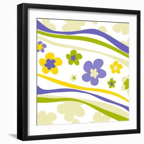 Flower Pattern-null-Framed Giclee Print