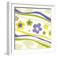 Flower Pattern-null-Framed Giclee Print