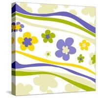 Flower Pattern-null-Stretched Canvas