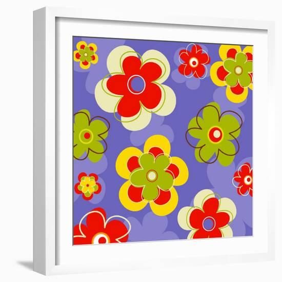 Flower Pattern-null-Framed Giclee Print