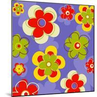 Flower Pattern-null-Mounted Giclee Print