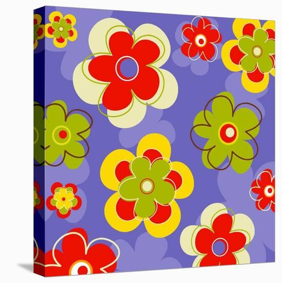 Flower Pattern-null-Stretched Canvas