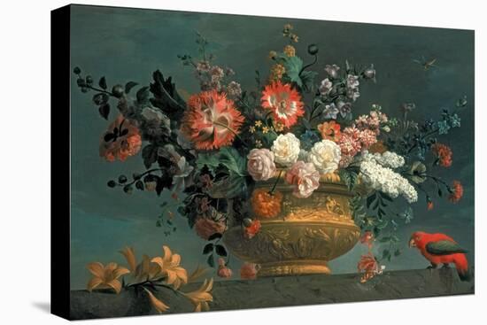 Flower Piece with Parrot-Jakob Bogdani Or Bogdany-Stretched Canvas