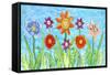 Flower Play I-Kaeli Smith-Framed Stretched Canvas