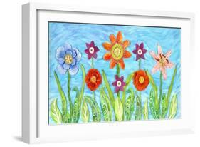 Flower Play I-Kaeli Smith-Framed Art Print