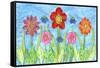 Flower Play II-Kaeli Smith-Framed Stretched Canvas