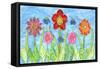 Flower Play II-Kaeli Smith-Framed Stretched Canvas