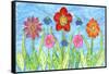 Flower Play II-Kaeli Smith-Framed Stretched Canvas