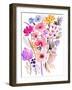 Flower Posy VI-Karen Fields-Framed Art Print