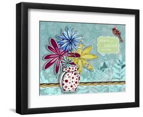 Flower Pot 10-Megan Aroon Duncanson-Framed Premium Giclee Print