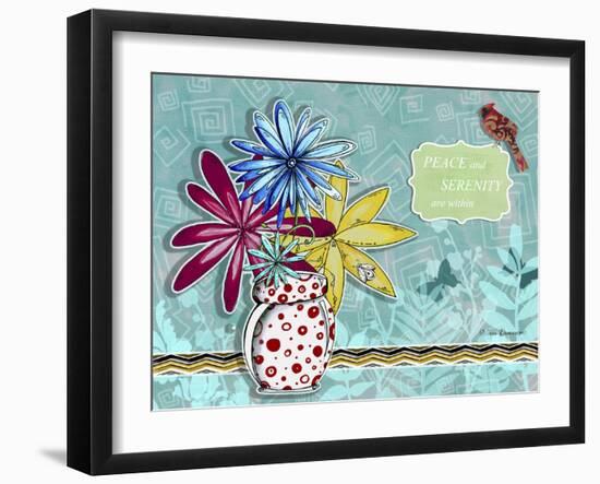 Flower Pot 10-Megan Aroon Duncanson-Framed Giclee Print