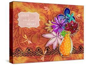 Flower Pot 12-Megan Aroon Duncanson-Stretched Canvas