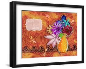 Flower Pot 12-Megan Aroon Duncanson-Framed Giclee Print