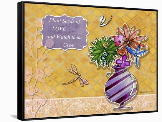 Flower Pot 2-2-Megan Aroon Duncanson-Framed Stretched Canvas