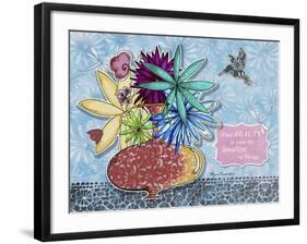 Flower Pot 4-Megan Aroon Duncanson-Framed Giclee Print