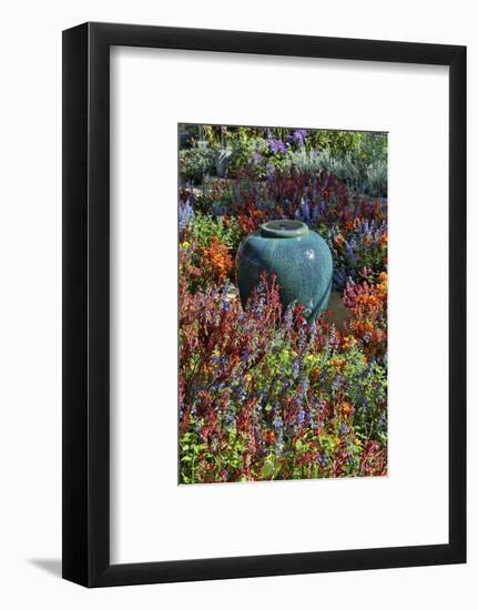 Flower pot in field of flowers at Longwood Gardens Conservatory, Pennsylvania-Darrell Gulin-Framed Photographic Print