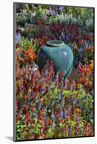 Flower pot in field of flowers at Longwood Gardens Conservatory, Pennsylvania-Darrell Gulin-Mounted Photographic Print