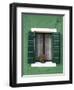 Flower Pot on Window Sill, Burano, Venice, Veneto, Italy-Sergio Pitamitz-Framed Photographic Print