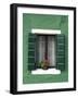 Flower Pot on Window Sill, Burano, Venice, Veneto, Italy-Sergio Pitamitz-Framed Photographic Print