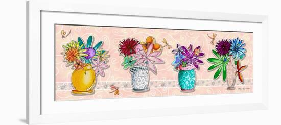 Flower Pot Set 1-Megan Aroon Duncanson-Framed Giclee Print