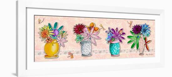 Flower Pot Set 1-Megan Aroon Duncanson-Framed Giclee Print