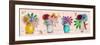 Flower Pot Set 1-Megan Aroon Duncanson-Framed Giclee Print