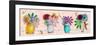 Flower Pot Set 1-Megan Aroon Duncanson-Framed Giclee Print