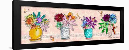 Flower Pot Set 1-Megan Aroon Duncanson-Framed Giclee Print