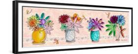 Flower Pot Set 1-Megan Aroon Duncanson-Framed Premium Giclee Print