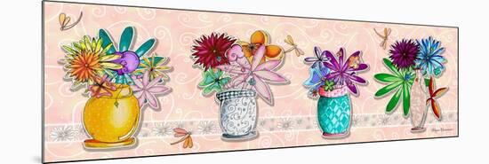 Flower Pot Set 1-Megan Aroon Duncanson-Mounted Premium Giclee Print