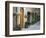 Flower Pots and Potted Plants Decorate a Narrow Street in Tuscan Village, Pienza, Italy-Dennis Flaherty-Framed Photographic Print