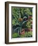 Flower Pots in a Garden: Bush Lilies and Pelargonidin, 1911-Auguste Macke-Framed Giclee Print