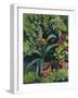 Flower Pots in a Garden: Bush Lilies and Pelargonidin, 1911-Auguste Macke-Framed Giclee Print