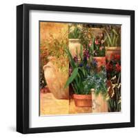 Flower Pots Left-Art Fronckowiak-Framed Art Print