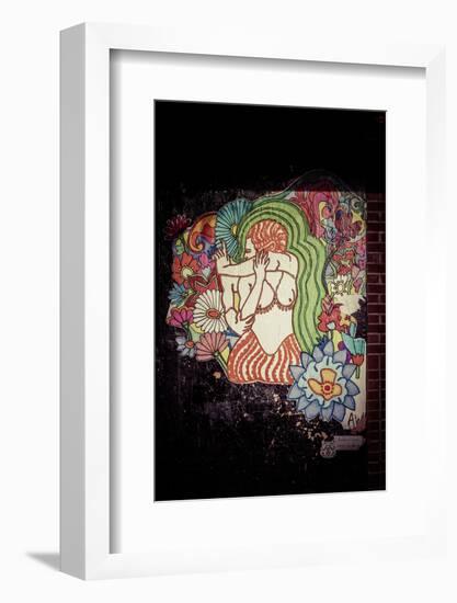 Flower Power and Yoga Poster, maneatingtigerny, Anna Williams, Manhattan, New York, USA-Andrea Lang-Framed Photographic Print