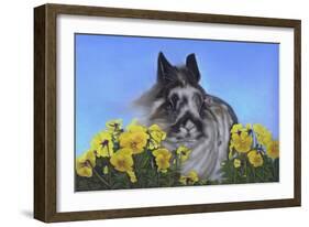 Flower Power Bunny-Karie-Ann Cooper-Framed Giclee Print