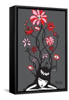 Flower Power-Emily the Strange-Framed Stretched Canvas