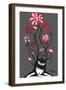 Flower Power-Emily the Strange-Framed Premium Giclee Print