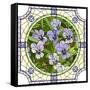 Flower Purple Pansies-Vertyr-Framed Stretched Canvas