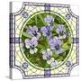 Flower Purple Pansies-Vertyr-Stretched Canvas