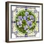 Flower Purple Pansies-Vertyr-Framed Art Print