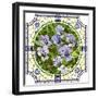 Flower Purple Pansies-Vertyr-Framed Art Print