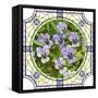 Flower Purple Pansies-Vertyr-Framed Stretched Canvas