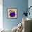 Flower Purse Green on Purple-Roderick E. Stevens-Framed Giclee Print displayed on a wall