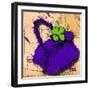 Flower Purse Green on Purple-Roderick E. Stevens-Framed Giclee Print