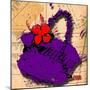Flower Purse Red on Purple-Roderick E. Stevens-Mounted Giclee Print